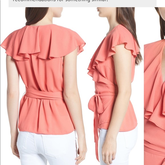 Chelsea28 wrap too xs in coral spice - Picture 2 of 4